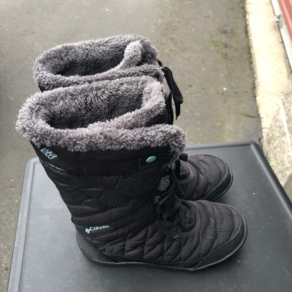 Columbia Sportswear Minx Omni Grip Waterproof Insulated Snow Boots Girls Size 2 - Picture 2 of 16